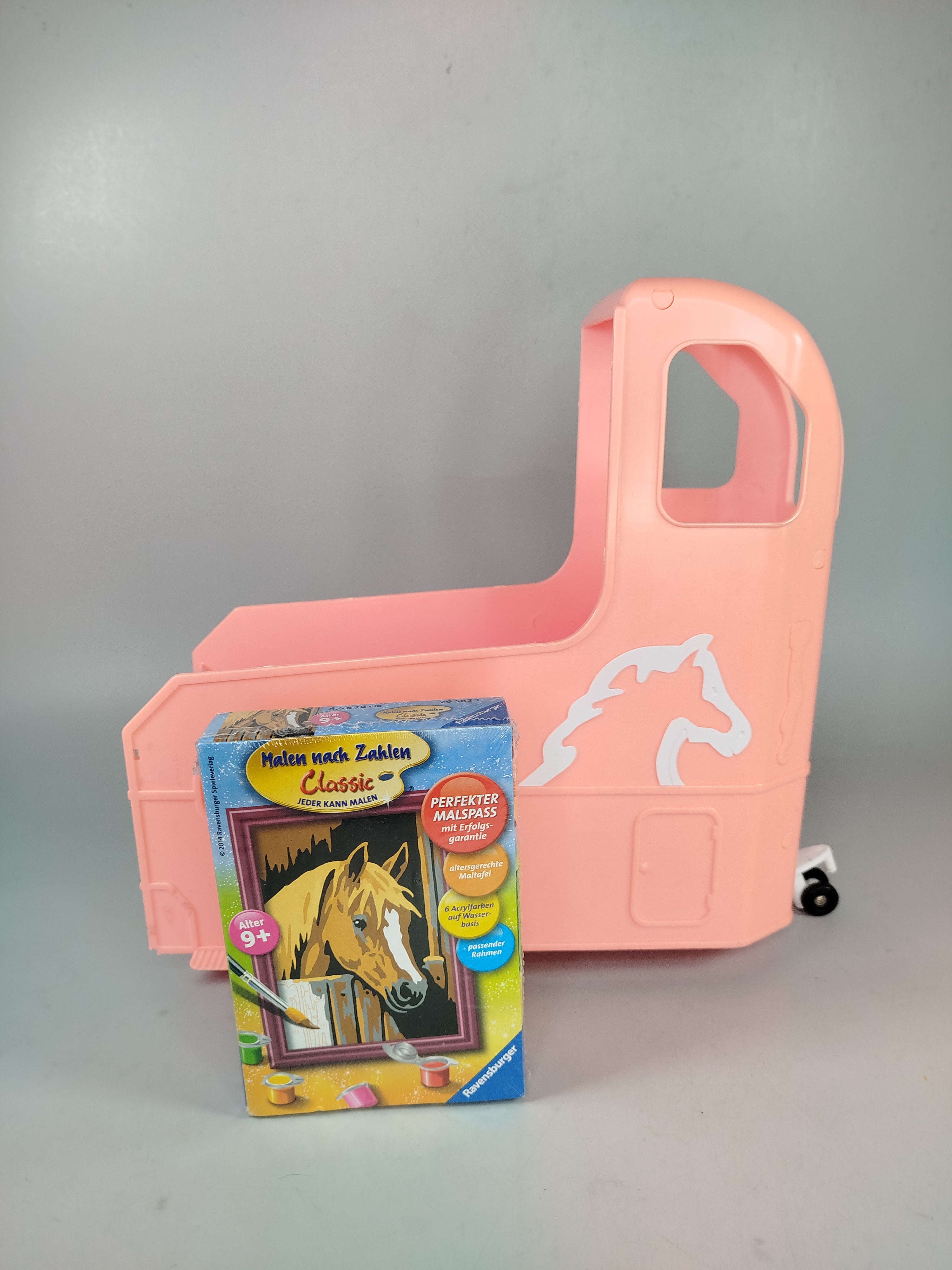 Pferdeset - Barbie Pferdeanhänger und Malen nach Zahlen